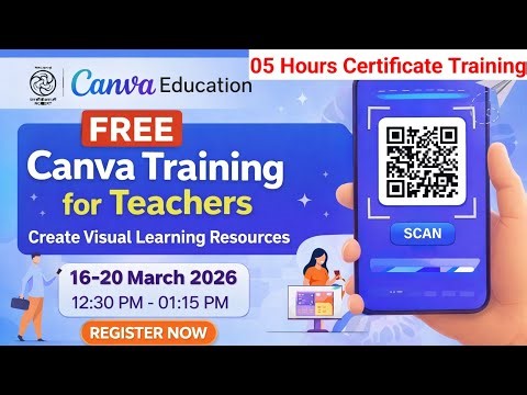 Free Canva Training for Teachers | NCERT Workshop 2026 | Register Now