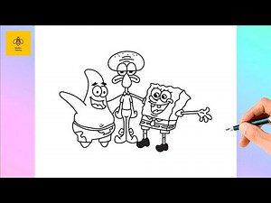 How to Draw Spongebob and Patrick and Squidward