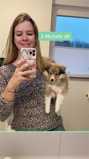 Hope hat ihrem Namen alle Ehre gemacht 🥰🤰🏼. #welpe #schwanger #kinderwunsch #welpenwachstum