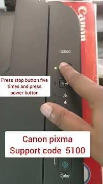 canon pixma support code 5100
