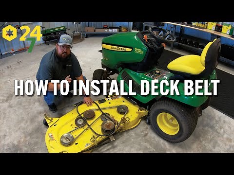 How to Install Deck Belt on John Deere Mower