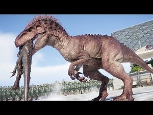 INDOMINUS REX vs ALL HERBIVORE AND CARNIVORE - Jurassic World Evolution 3