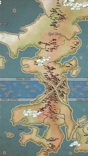 The Red Line Was Built to Divide the World #onepiece #eiichirooda #anime #luffy