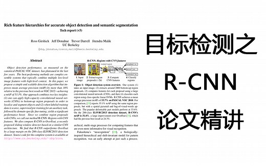 目标检测之R-CNN论文精讲，RCNN