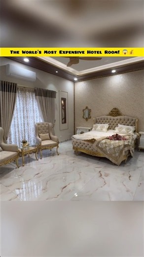 The World’s Most Expensive Hotel Room!😱💰 #shorts #trending #hotel #viral #facts