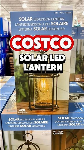 Must-Have Costco Find! 🌞 Solar LED Edison Lantern for Outdoor Vibes! #outdoorlighting #costcofinds