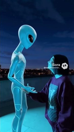Goth chick encounters aliens
