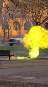 BREAKING: Green flames rise from a manhole at Texas Tech Campus in Lubbock. Lubbock Fire Rescue says it’s responding to “multiple fires” on campus and buildings have been evacuated in the area - KCBD | M.A. Rothman