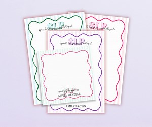 Personalized Speech Language Pathology Post-it® Notes Pad Speech Therapy Gift Preppy Stationery SLP Graduation Gift Custom Sticky Notes Wavy - Etsy
