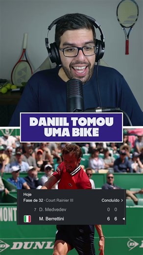 Medvedev tomou 6x0 6x0 em Monte Carlo!