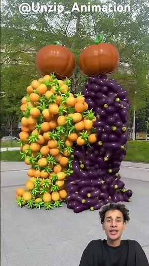 Eggplant and orange // Unzip_Animation