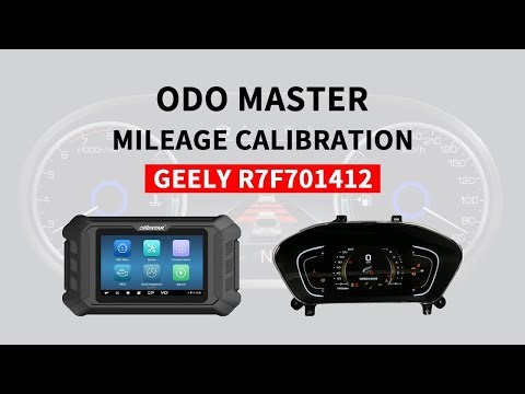 How to Calibrate Geely R7F701412 Dashboard Mileage via ODO MASTER