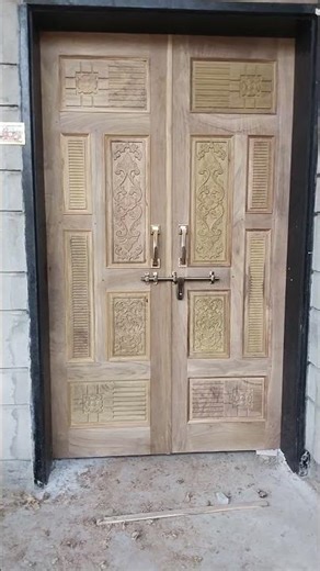 👉 Beautiful Wooden Main Door Design 🚪 | Double Door Carving Design 2026