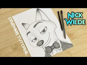 Drawing Nick Wilde from Zootopia easy Step by Step tutorial