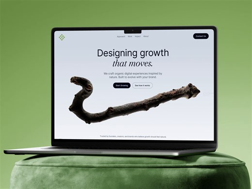 Growth Landing Page 3D Animation