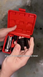 🔧🚗 Oxygen Sensor Removal & Installation Kit – 5 Tools, CR-V Steel, Red Case, Thread Chasers Included🎯 5 Specialized Tools – Adapters fit most oxygen sensors, plus repair thread chasers and offset wrench⚙️ Forged CR-V Steel – Exceptional strength and durability, won’t deform under torque🔍 Side Cutout for Easy Access – Protects cables and connectors for safe, precise operation🧰 Compact & Organized Case – Store and transport your tools effortlessly, always ready for workshop or roadside repair