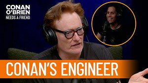 Conan can't deal with the "aggressive jazz" that his audio engineer is playing in the studio. https://link.chtbl.com/EngineerMusicCONAF | Team Coco