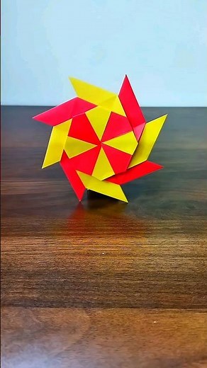 Origami Transforming Ninja Star | ASMR | #shorts