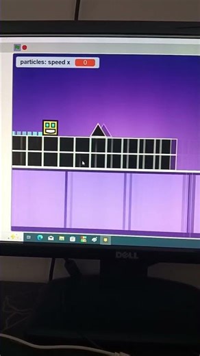 Geometry dash remake in scratch #shorts problem fixed