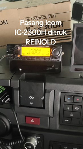 Pasang Radio Komunikasi ICOM IC-2300H di Truk REINOLD