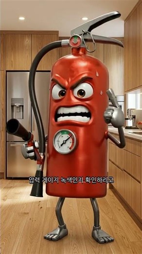 소화기의 분노 🧯 "압력계 초록색인지 확인하라구!" (소화기 점검 꿀팁)