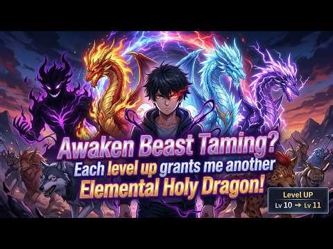 Awaken Beast Taming? Each level up grants me another Elemental Holy Dragon!