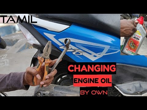 How to change honda dio engine oil || manually || gear oil