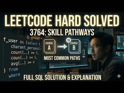 Crack🫠 LeetCode Hard SQL Fast! |😅 3764: Most Common Course Pairs