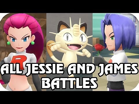 Pokémon Let's Go Pikachu & Eevee : All Jessie and James Battles and Scenes (1080p60)