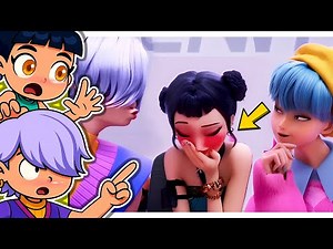 BABY SAJA X ZOEY? Comic Dub Animation Reaction | Mystery x Zoey | KPop Demon Hunters React To TikTok
