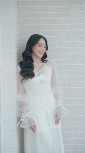 Introducing our MARINA robe, made from soft tulle with a beaded lace top. This elegant piece is perfect for the bride seeking a romantic and sophisticated silhouette.♥️ #larosabride #weddingsph #bridalrobe | La Rosa Bridal