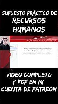 Supuesto práctico de Recursos Humanos | Oficial Gestión de la Administración Civil (GACE)