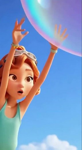ML072 | BEACH BUBBLE EXPLOSION! 😂🫧 | Funny 3D Pixar-Style Animation