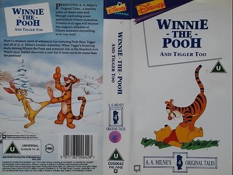 Winnie the Pooh and Tigger Too! (1995, UK VHS)