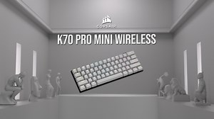 3.8K views · 124 reactions | Customized Performance - No Strings Attached Introducing the K70 PRO MINI WIRELESS ⌨ 60% form with a durable aluminum frame  Swappable MX key switches  Connect via sub-1ms SLIPSTREAM, Bluetooth, or braided USB Type-C  Available Now: https://www.corsair.com/k70-pro-wireless-60-keyboard | CORSAIR | Facebook