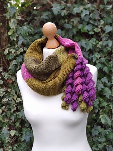 ADDI CURLY CUE Scarf / Cowl Pattern - Neck Warmer - Cowl - Addi King, Loops & Threads, Innovation, Sentro, Santro, Prym, Addi Express Prof - Etsy