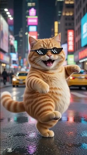 🔥 Funny Cat Dancing Like a Pro! 😹💃 | Funniest Cat Meme Ever 😂 #shorts