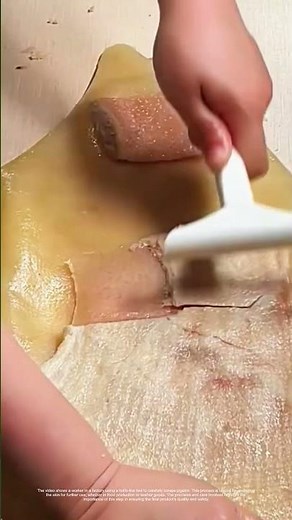 Scraping Perfection: How Skilled Hands Transform Pigskin into Quality Material