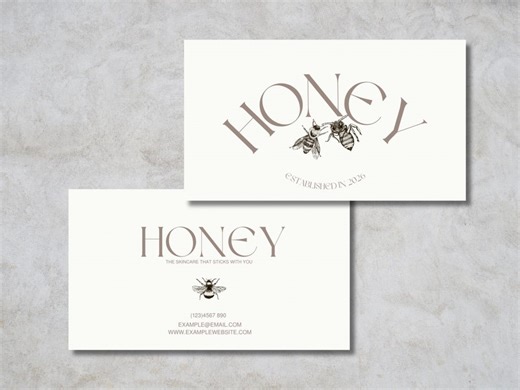 Business Card Template Canva | Minimalist Business Cards | Editable Canva Template | Modern Brand Card Design | Double Sided Card - Etsy