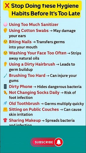 Stop Doing These 16 Hygiene Mistakes Before It’s Too Late!