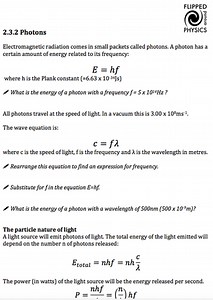 Particles, antiparticles and photons, A level physics