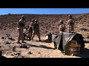 Marines Fire 81mm Mortar at Army Range in Nevada - 3rd Battalion 3rd Marine Regiment