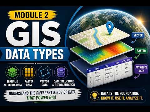 Module 2 Raster vs Vector Data Explained | GIS Data Types for Beginners #gis #raster #vector
