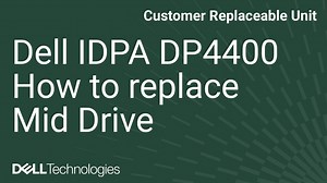 Dell PowerProtect DP4400 IDPA deki Orta Sabit Sürücüyü Değiştirme