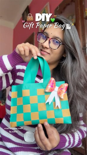 DIY Handbag from paper👜✨💕#shorts #diy #craft #handbag #papercraft #art #paperbag #handmade #fyp