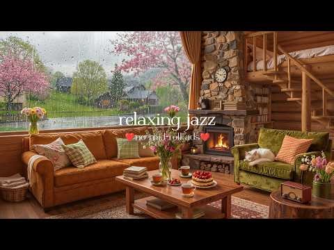 (NO MID-ROLL ADS) Calm & Relaxing Spring Jazz 🌸 Spring Coffee Shop Ambience