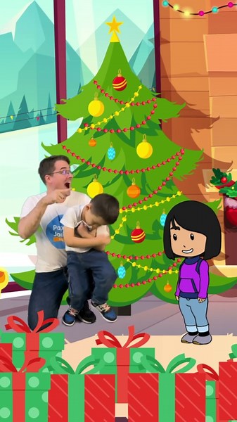 Christmas Morning in Cartoon World