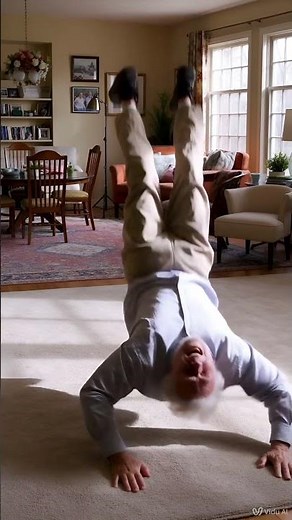 AI Fail - Cartwheel Confusion: When Grandpa Defies Physics (and Anatomy)