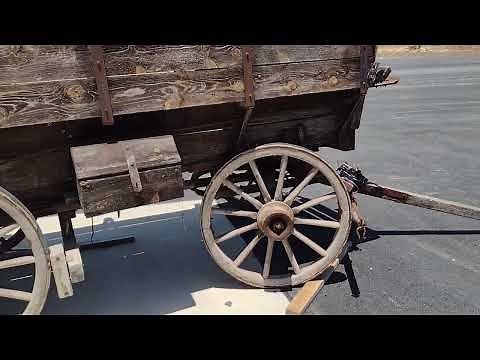 Antique horse drawn wagon