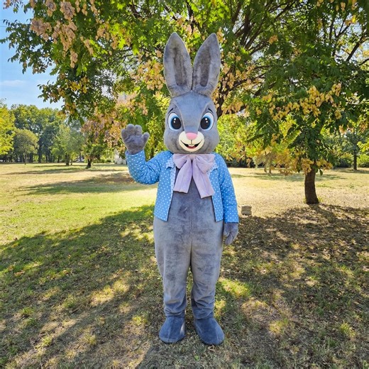 Easter Bunny Costume Adult Mascot Suit, Realistic Rabbit Plush Outfit for Holiday Events, Professional Gray Hare Cosplay, Spring Party Dress - Etsy